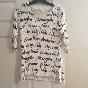 Light graphic sweater